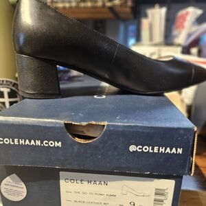 Cole Haan Black Leather Pumps
